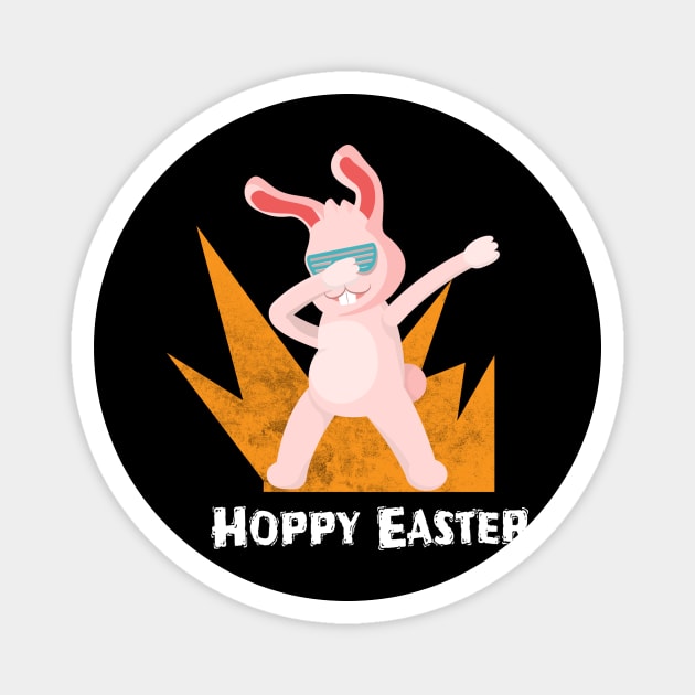 Dabbing Easter Bunny Magnet by bewilder-media